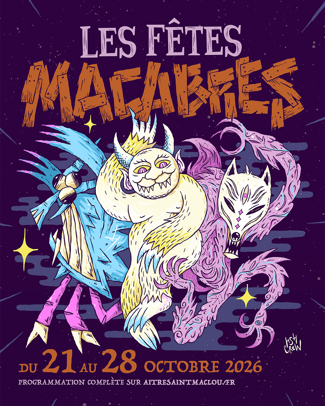 Affiche Les Fêtes Macabres - Les Monstres de l'Aître